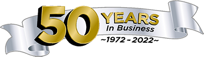 50 Years in Business Logo